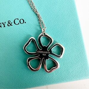 Tiffany & Co. Sterling Silver Open Flower Necklace (Discontinued)